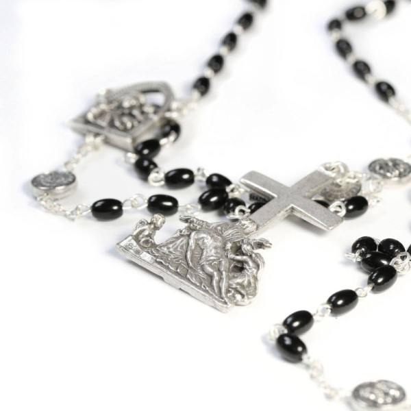 Rosary with oval beads