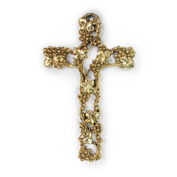 Gold-plated Vine Cross