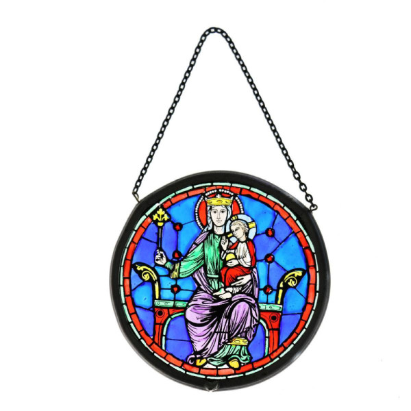 Notre-Dame West Rose Window Stained Glass, small size