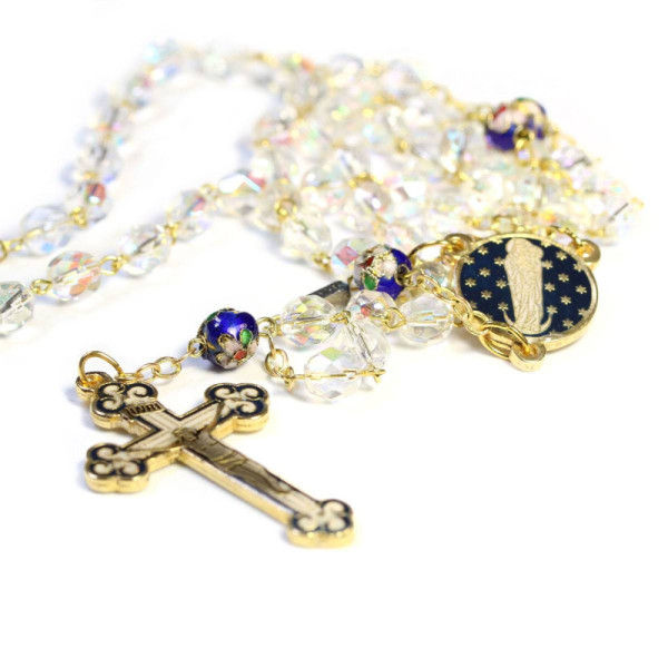 Enamel Notre-Dame rosary