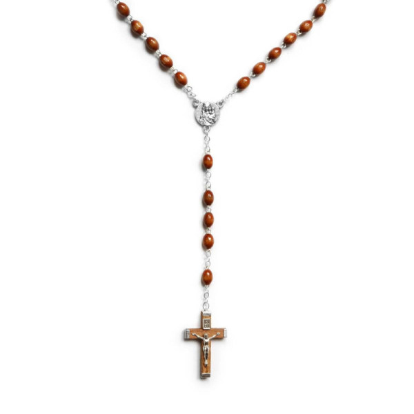 Wooden Rosary on a Chain