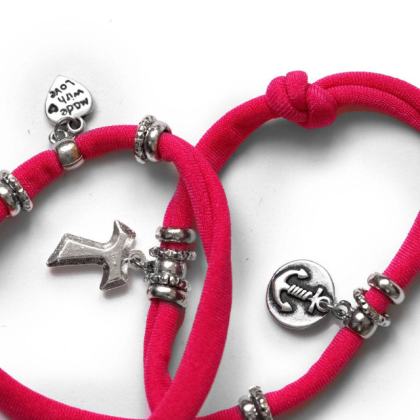 Red Faith Bracelet - Charm Bracelet